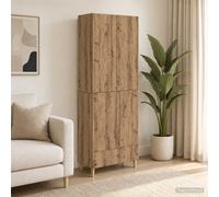 vidaXL Juego de armarios 2 uds. Roble artisan Madera de ingeniería