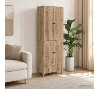 vidaXL Juego de armarios 2 uds. Roble artisan Madera de ingeniería