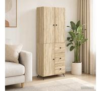 vidaXL Juego de armarios 2 uds. Roble Sonoma Madera de ingeniería
