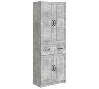 vidaXL, juego de armarios, 2 unidades, color gris hormigón, material de madera