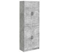 vidaXL, juego de armarios, 2 unidades, color gris hormigón, material de madera