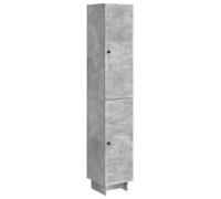 vidaXL, juego de armarios, 2 unidades, color gris hormigón, material de madera
