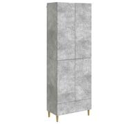 vidaXL, juego de armarios, 2 unidades, color gris hormigón, material de madera