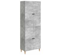 vidaXL, juego de armarios, 2 unidades, color gris hormigón, material de madera