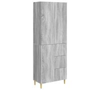 vidaXL, juego de armarios, 2 unidades, color gris Sonoma, fabricado en material de imitación madera