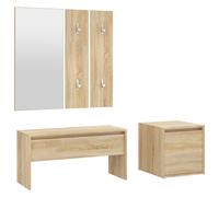 vidaXL Juego de armarios Sonoma, madera contrachapada