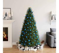 vidaXL Juego de bolas de Navidad 100 piezas azul