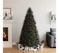 vidaXL Juego de bolas de Navidad 100 piezas morado