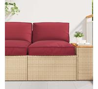 vidaXL Juego de Cojines para Palets Tela Oxford Crema 80 x 80 x 52 cm