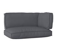 vidaXL Juego de Cojines para Palets Tela Oxford Gris antracita