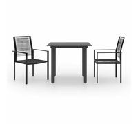 vidaXL Juego de comedor de jardín 3 piezas