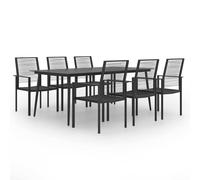 vidaXL Juego de comedor de jardín 7 piezas