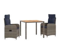 vidaXL Juego de Comedor para Exteriores 3 uds.