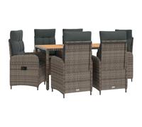 vidaXL Juego de comedor para exteriores 7 uds.