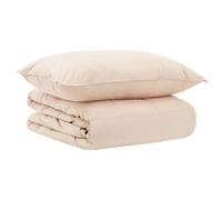 vidaXL Juego de Edredón 2 uds. 155 x 200 cm Invierno 350 gsm Beige