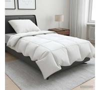 vidaXL Juego de edredón 90% plumón de ganso FULDA 2 uds. 155 x 200 cm