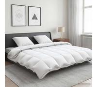 vidaXL Juego de edredón 90% plumón de ganso FULDA 3 uds. 240 x 260 cm