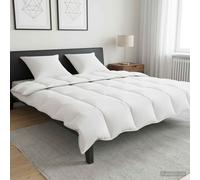 vidaXL Juego de Edredón Blanco 260 x 220 cm Poliéster, Bambú White