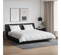 vidaXL Juego de Edredón con almohada 3 uds. Pluma de pato White