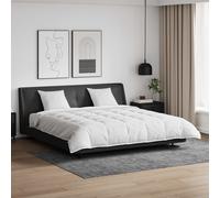 vidaXL Juego de Edredón con almohada 3 uds. Pluma de pato White