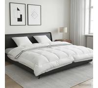 vidaXL Juego de edredón y almohada 3 uds. 220x240 cm 4 estaciones Lana