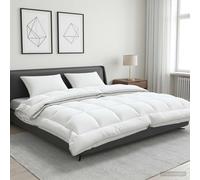 vidaXL Juego de edredón y almohada 3 uds. 240x260 cm 4 estaciones Lana