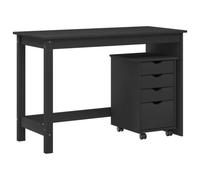 vidaXL Juego de Escritorio y gabinete 2 uds. Gris
