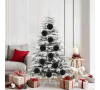 vidaXL Juego de adornos para árbol de Navidad, tamaño XL, 9 unidades, color , diámetro 15 cm, plástico