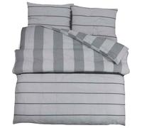 vidaXL Juego de funda nórdica algodón 260x220 cm Gris
