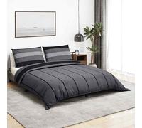 vidaXL Juego de funda nórdica algodón gris oscuro 220x240 cm