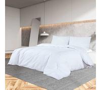vidaXL Juego de funda nórdica microfibra ligera blanco 260x240 cm
