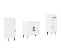 vidaXL Juego de gabinete de baño de 2 piezas HAARLEM Blanco