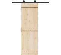 vidaXL Juego de herrajes para puertas correderas, 152,5 cm, acero, color
