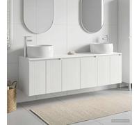 vidaXL Juego de Muebles de Baño 3 uds. Blanco Brillante