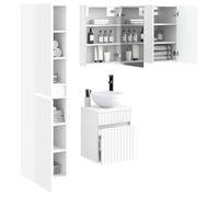 vidaXL Juego de Muebles de Baño 5 pcs Blanco 43 x 11,5 x 60,5 cm,