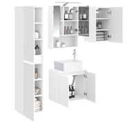 vidaXL Juego de Muebles de Baño 5 pcs Blanco 50 x 14,5 x 70 cm,