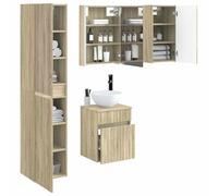 vidaXL Juego de Muebles de Baño 5 pcs Roble Sonoma 43 x 11,5 x 60,5 cm,
