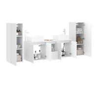 vidaXL Juego de Muebles de baño 5 uds. Blanco 33 x 34,5 x 100 cm