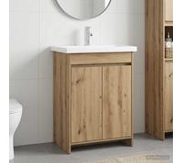 vidaXL Juego de muebles de baño Roble Artesanal 61 x 40 x 84,5 cm