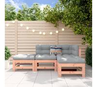 vidaXL Juego de muebles de jardín 4 pzas madera maciza abeto Douglas