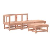 vidaXL Juego de muebles de jardín 4 pzas madera maciza abeto Douglas
