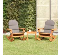 vidaXL Juego de muebles de jardín Adirondack 3 piezas madera acacia