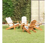 vidaXL Juego de muebles de jardín Adirondack 5 piezas madera acacia