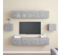 vidaXL Set de muebles de salón TV 6 piezas madera de ingeniería 80x30x30 cm, Mueble de Salon, Mueble TV, Mueble TV salon, Mesa de TV, Mueble tele