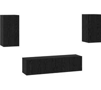 vidaXL: Juego de muebles para televisión, color , aspecto de roble, material: tablero de partículas