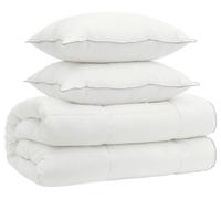 vidaXL: Juego de sábanas y fundas de almohada, 3 unidades, 200x200 cm, lana, para todas las estaciones