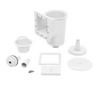 vidaXL Skimmer de piscina sumergidor con canasta de malla blanco – limpieza SPA
