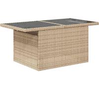 vidaXL Juego de sofás de jardín, 11 piezas, ratán sintético color beige