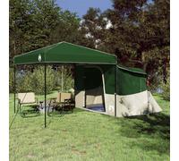 vidaXL Juego de Tienda de Camping 2 uds. 4 persona Verde