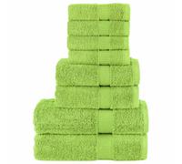vidaXL Juego de toallas premium SOLUND 8 uds verde manzana 600 gsm